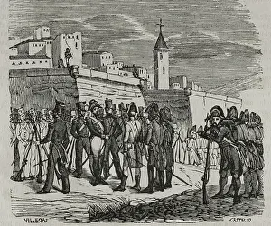 Commander Prints: Surrender of the Spanish garrison of the Fort de Bellegarde on 17 September 1794 (1851)