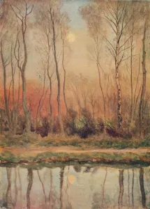 Studio Volume 73 Prints: A Surrey Canal, Evening, c1893. Artist: William Eyre Walker