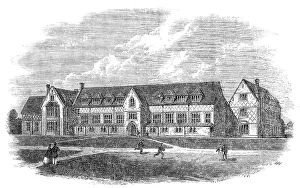 Brickwork Prints: The Surrey County School, Cranley, near Guildford, 1865. Creator: Unknown