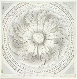 Background Collection: Surround from the ceiling of St George the Martyr, Southwark, London, 1831. Artist