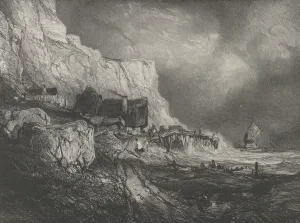 Eugene Louis Gabriel Prints: The Surroundings of Dieppe, 1833. Creator: Eugene Isabey