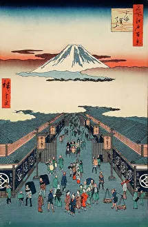 Fuji Prints: Suruga-cho, between circa 1856 and circa 1859. Creator: Ando Hiroshige