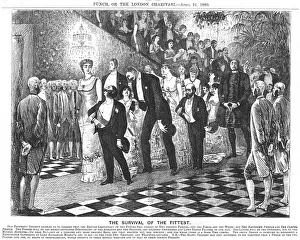 The Survival of the Fittest; application of Darwinism in the 21st century, 1880. Artist: George du Maurier