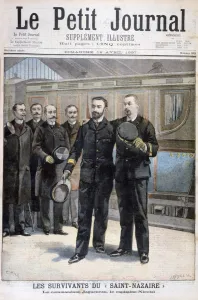 F Meaulle Prints: Survivors of the Ville de Saint Nazaire