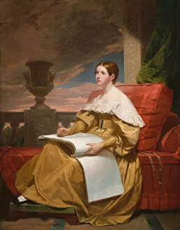 Sketching Gallery: Susan Walker Morse (The Muse), ca. 1836-37. Creator: Samuel Finley Breese Morse