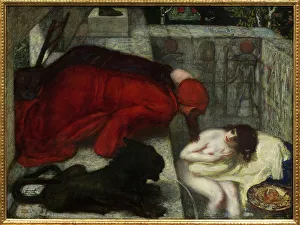 Book Of Daniel Prints: Susanna in the bath, 1896. Creator: Stuck, Franz, Ritter von (1863-1928)