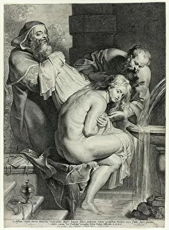 Book Of Daniel Prints: Susanna and the Elders, 1620. Creator: Lucas Vorsterman