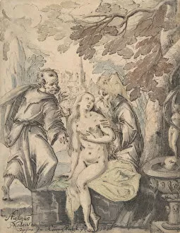 Blackmail Gallery: Susanna and the Elders, 1622-60. Creator: Augustin Medow