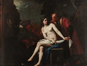 Book Of Daniel Prints: Susanna and the Elders, 1650-1660. Creator: Vaccaro, Andrea (1604-1670)