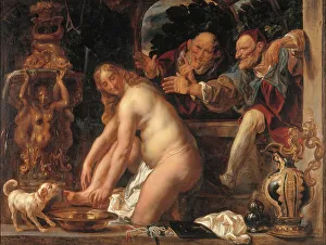 Jakob Jordaens Prints: Susanna and the Elders, 1653. Creator: Jacob Jordaens