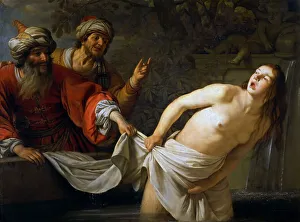 Honthorst Prints: Susanna and the Elders, 1655. Creator: Honthorst, Gerrit, van (1590-1656)
