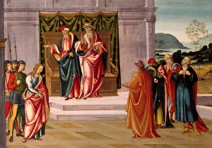Susanna and the Elders in the Garden, and the Trial of Susanna before the Elders, c. 1500