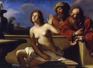 Nude Woman Prints: Susannah and the Elders, 1649-1650. Artist: Guercino (1591-1666)