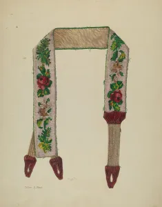 Underwear Collection: Suspender, c. 1930. Creator: Dolores Haupt