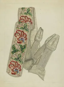 Evelyn Bailey Prints: Suspenders, c. 1937. Creator: Evelyn Bailey