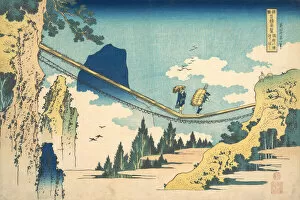 Gorge Gallery: The Suspension Bridge on the Border of Hida and Etchu Provinces (Hietsu no sakai tsuri