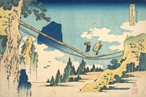 Mountainous Prints: The Suspension Bridge on the Border of Hida and Etchu Provinces (Hietsu no sakai tsuri