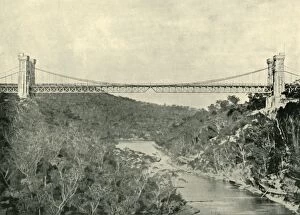 Structure Collection: Suspension Bridge, North Sydney, 1901. Creator: Unknown