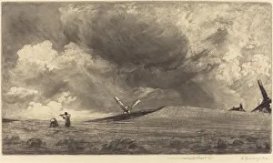 Storm Cloud Collection: A Sussex Down, 1898. Creator: Frank Short