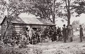 Mathew B Collection: At the Sutlers Store, 1861-65. Creator: Unknown