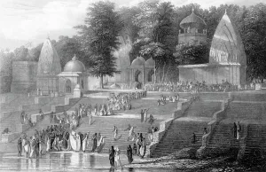 Roberts Emma Prints: A Suttee, 1845. Creator: D Roberts
