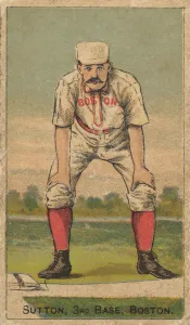Chewing Tobacco Prints: Sutton, 3rd Base, Boston, from the Gold Coin series (N284) for Gold Coin Chewing Tobacco