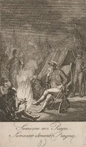 1794 Prints: Suvorov before Praga, a suburb of Warsaw