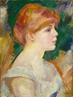 Renoir Pierre Auguste Prints: Suzanne Valadon, c. 1885. Creator: Pierre-Auguste Renoir