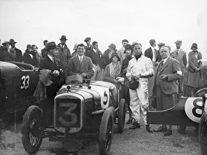Brooklands Prints: SV Holbrook, winner of the 500 Miles Race, Brooklands, Surrey, (c1920s?)