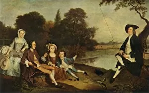 Edward Gordon Wenham Gallery: The Swaine Family, 1749, (1934). Creator: Arthur Devis