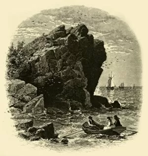 Swallows Cave, Nahant, 1874. Creator: John Douglas Woodward