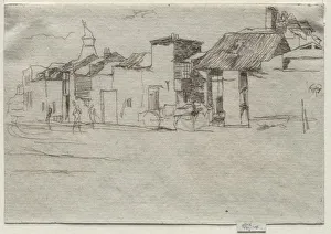 1834 1903 Prints: The Swan, Chelsea, c. 1870. Creator: James McNeill Whistler (American, 1834-1903)
