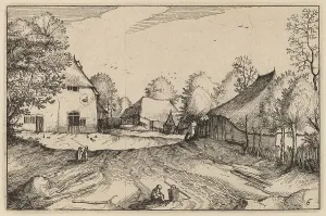 Nicolas Joannis Visscher Ii Prints: The Swann's Inn, published 1612. Creator: Claes Jansz Visscher