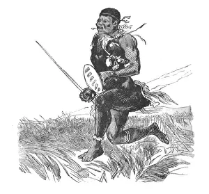 Swaziland Prints: Swazi Scout, c1880