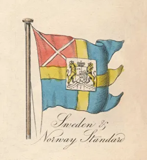 Symmetric Cross Prints: Sweden & Norway Standard, 1838