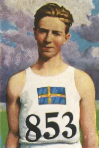 Winning Prints: Swedish javelin-thrower Erik Lundquist, 1928. Creator: Unknown