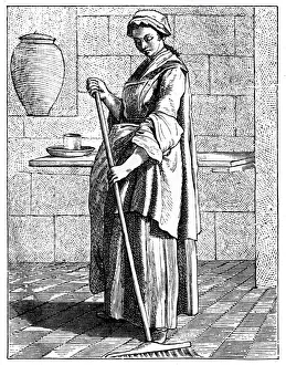 Bouchardon Prints: A Sweeper, 1737-1742. Artist: Bouchardon