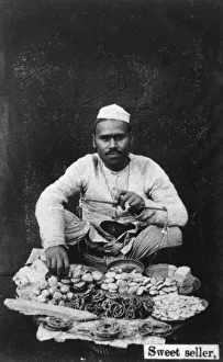 Weighing Scales Prints: Sweet seller, 20th century