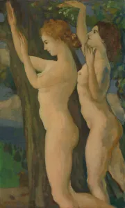 Arthur Bowen Davies Gallery: Sweet Tremulous Leaves, 1922 / 1923. Creator: Arthur Davies