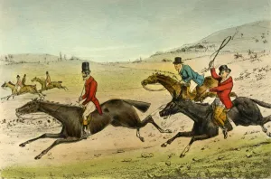Robert Smith Prints: Swell and the Surrey. The Hounds in Full Cry, 1838. Artist: Henry Thomas Alken