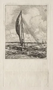 Swift Sailing Proa, Mulgrave Archipelago, Oceania, 1866. Creator: Charles Meryon (French
