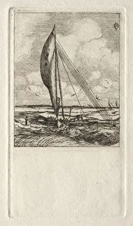 Charles Meryon French Prints: Swift Sailing Proa, Mulgrave Archipelago, Oceania, 1866. Creator: Charles Meryon (French
