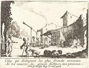 The Swineherd, 1635. Creator: Jacques Callot