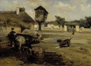 Swines, 1889. Creator: Nikolai Dmitriyevich Kuznetsov