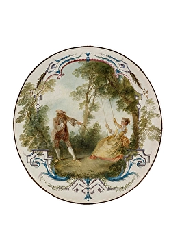 Swing Prints: The Swing, about 1724. Creators: Nicolas Lancret, Claude Audran