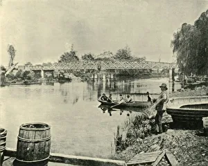 Swing Bridge Over the Latrobe, 1901. Creator: Unknown