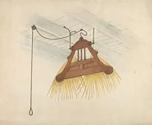 Al Curry Collection: Swinging Fan, c. 1937. Creator: Al Curry