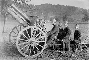 Howitzer Prints: Swiss field Howitzer, between c1915 and c1920. Creator: Bain News Service