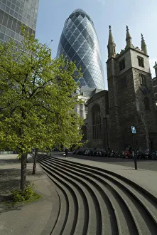 Office Gallery: Swiss Re Gherkin, 2009. Creator: Ethel Davies