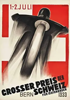 Motorcycle Prints: Swiss Grand Prix, 1933. Creator: Ruprecht, Ernst (1891-1954)